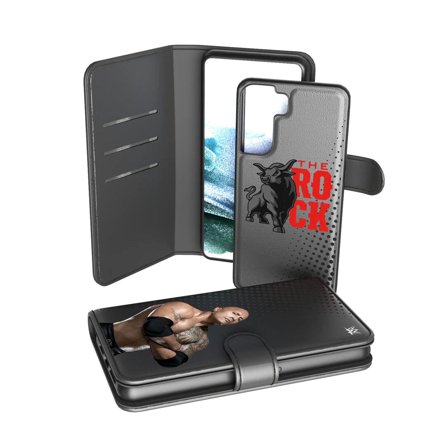 The Rock Superstar Wallet Phone Case for Apple iPhone