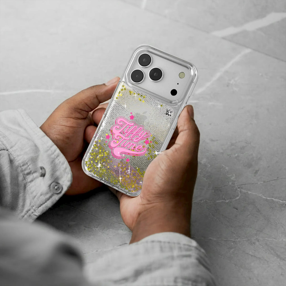 Tiffany Stratton Steel Glitter Phone Case for Apple iPhone