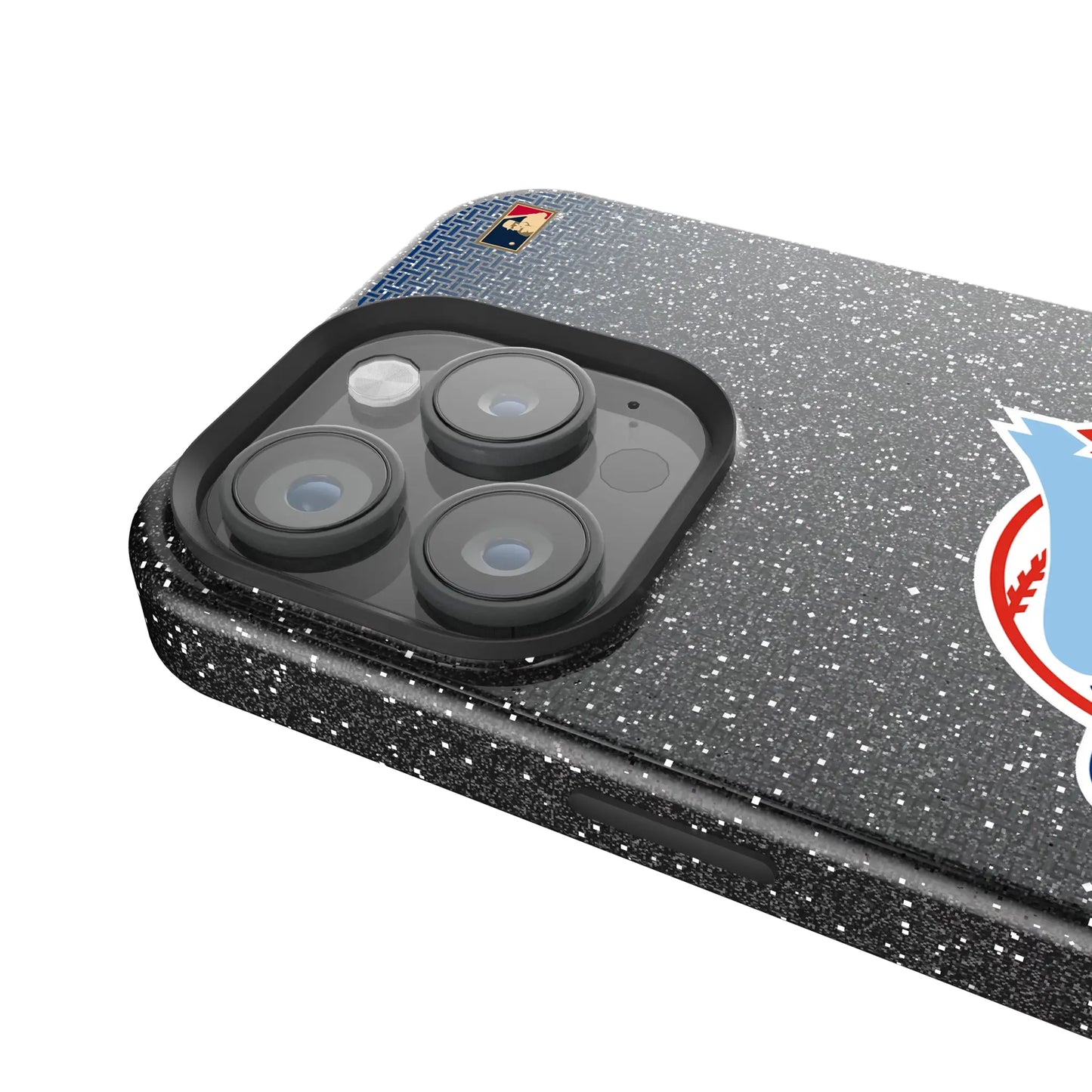 Toronto Blue Jays 1977-1988 - Cooperstown Collection Linen Black Bling Phone Case for Apple iPhone