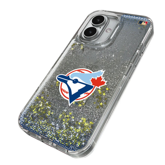 Toronto Blue Jays 1977-1988 - Cooperstown Collection Linen Glitter Phone Case for Apple iPhone