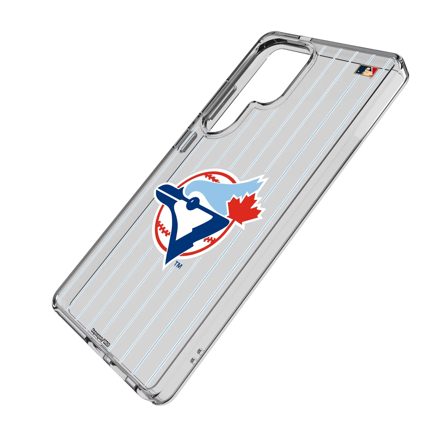 Toronto Blue Jays 1977-1988 - Cooperstown Collection Pinstripe Clear Phone Case for Samsung Galaxy