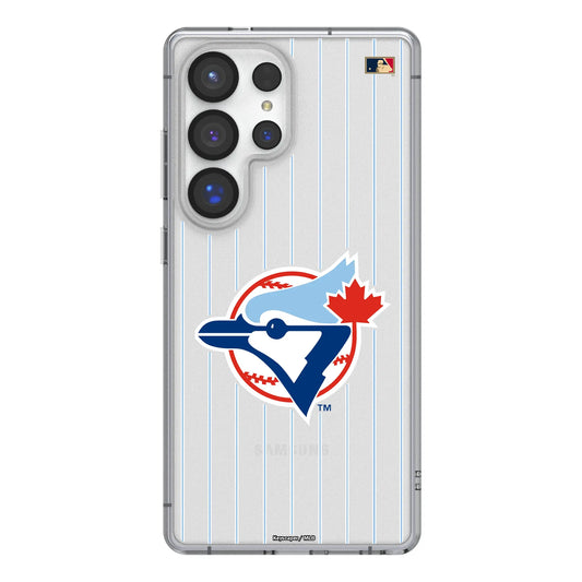 Toronto Blue Jays 1977-1988 - Cooperstown Collection Pinstripe Clear Phone Case for Samsung Galaxy