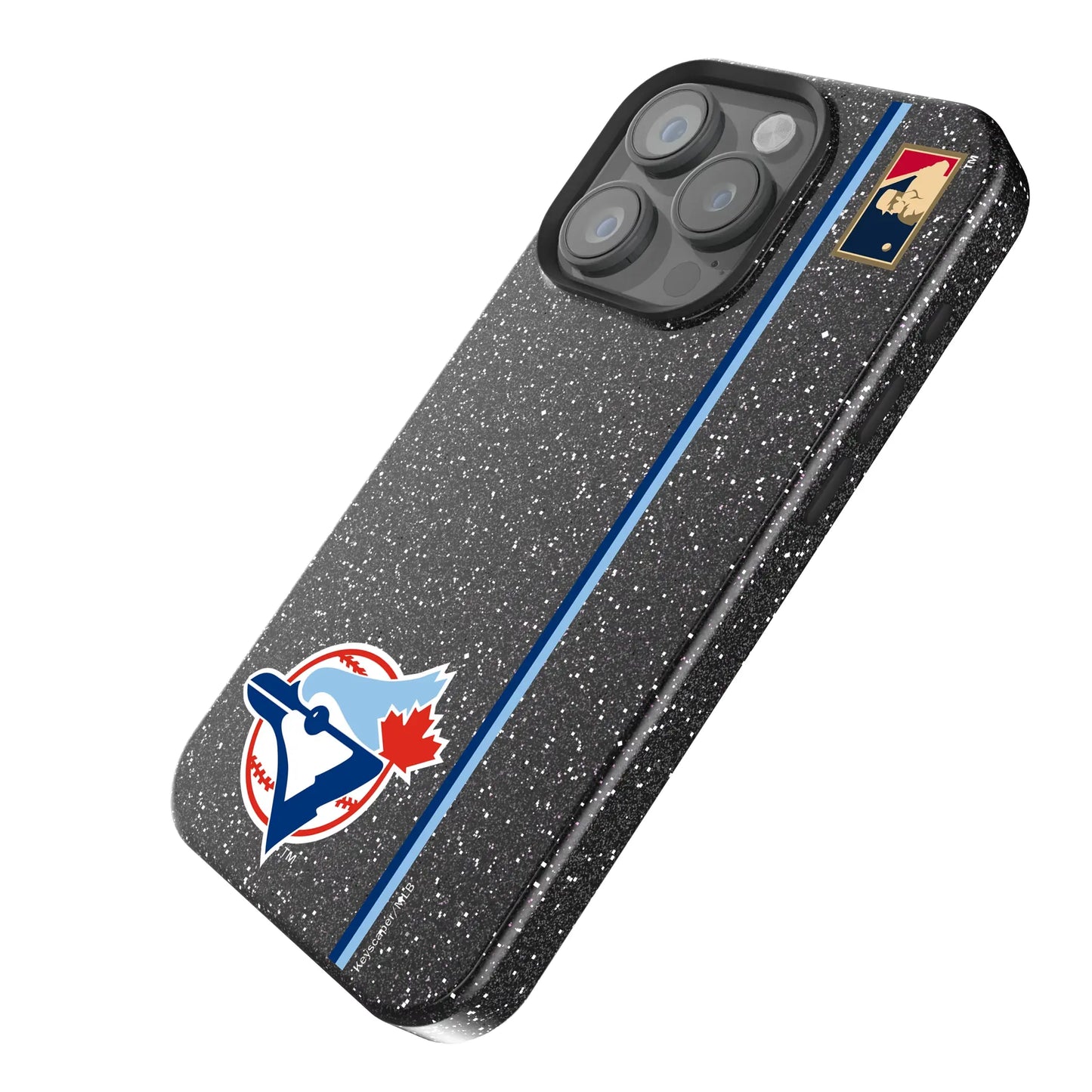 Toronto Blue Jays 1977-1988 - Cooperstown Collection Sidebar Black Bling Phone Case for Apple iPhone