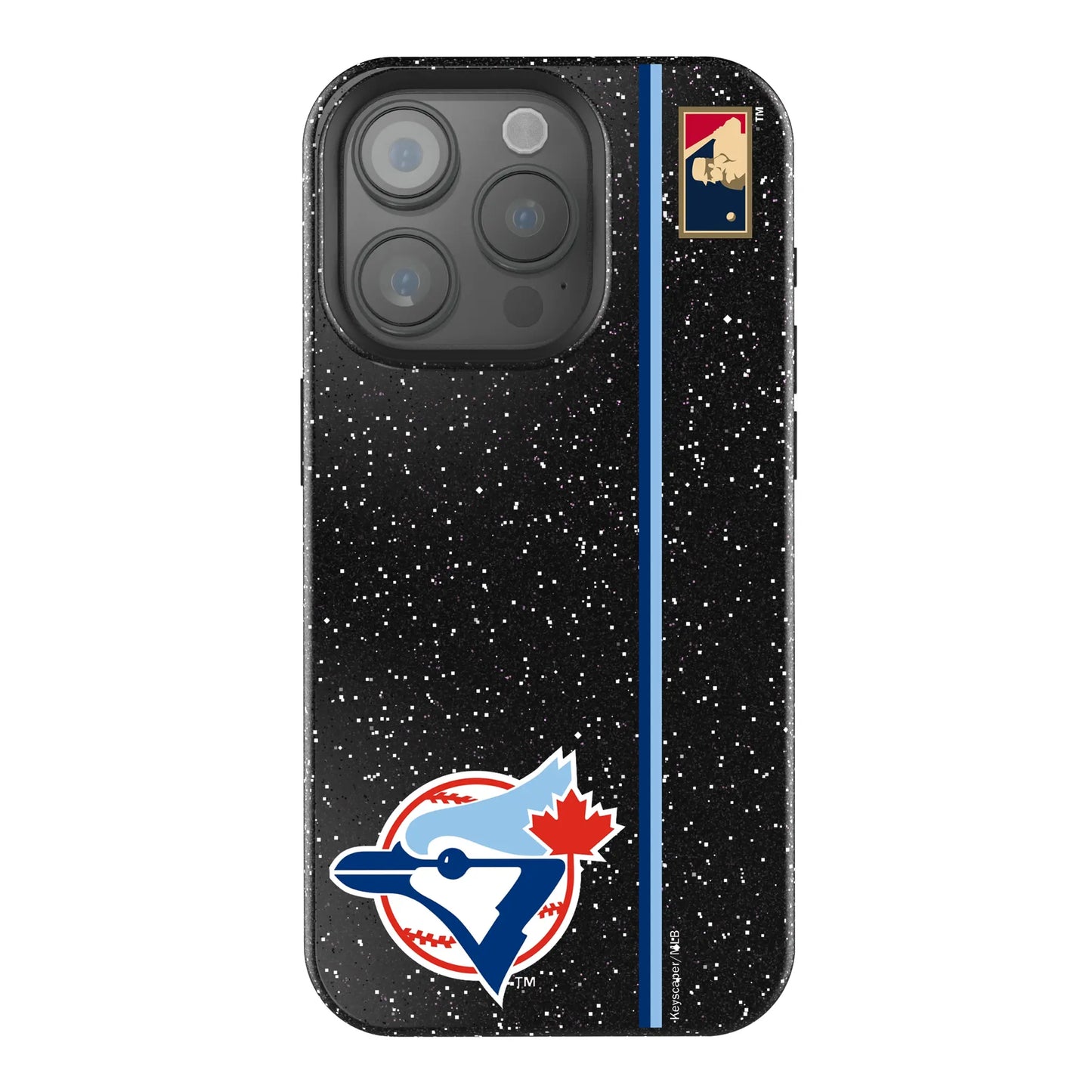 Toronto Blue Jays 1977-1988 - Cooperstown Collection Sidebar Black Bling Phone Case for Apple iPhone