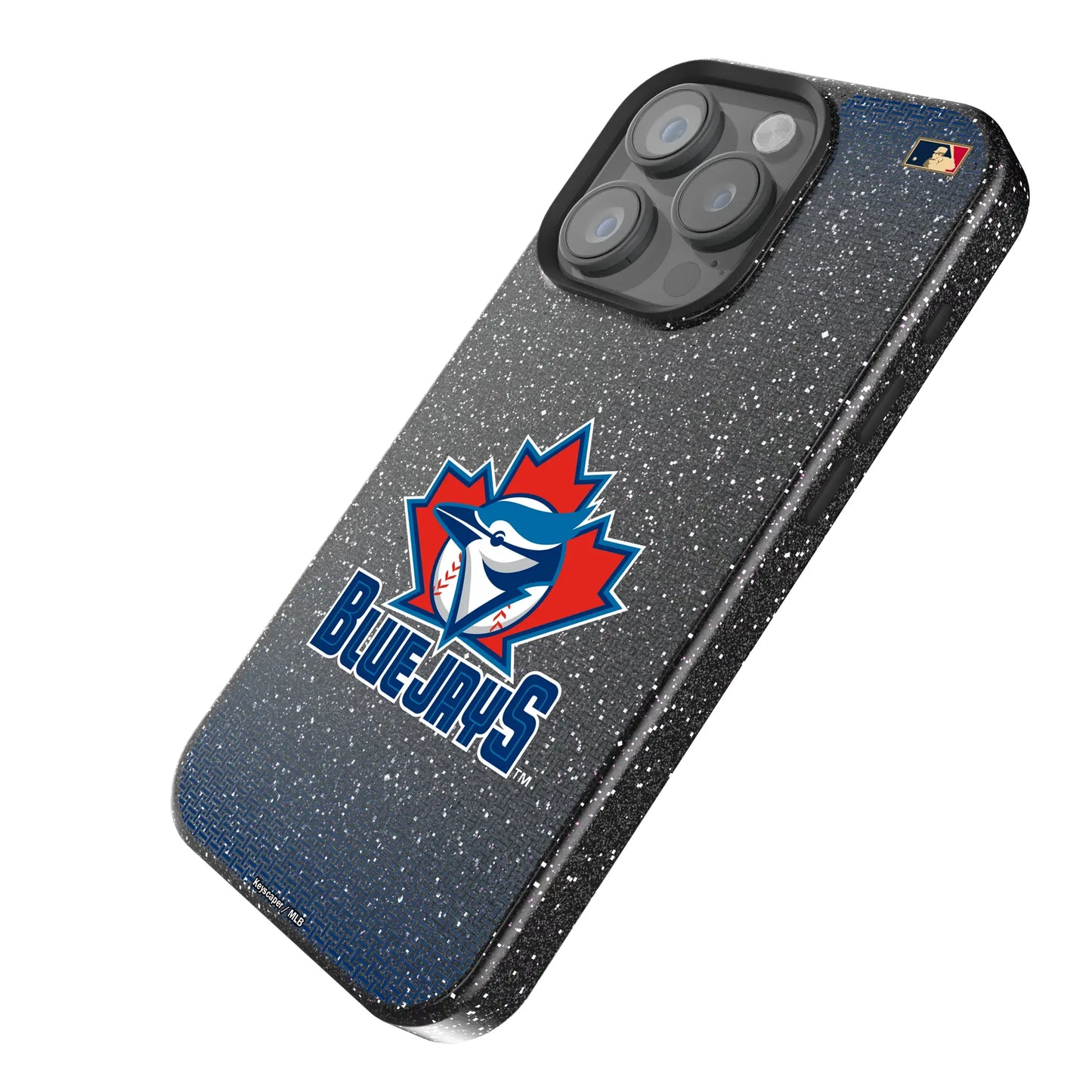 Toronto Blue Jays 1997-2002 - Cooperstown Collection Linen Black Bling Phone Case for Apple iPhone