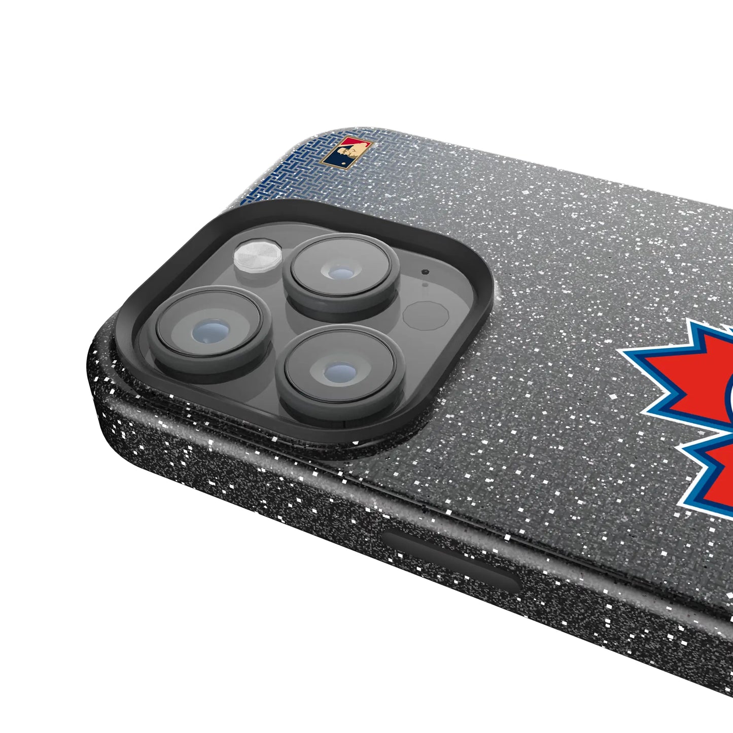 Toronto Blue Jays 1997-2002 - Cooperstown Collection Linen Black Bling Phone Case for Apple iPhone