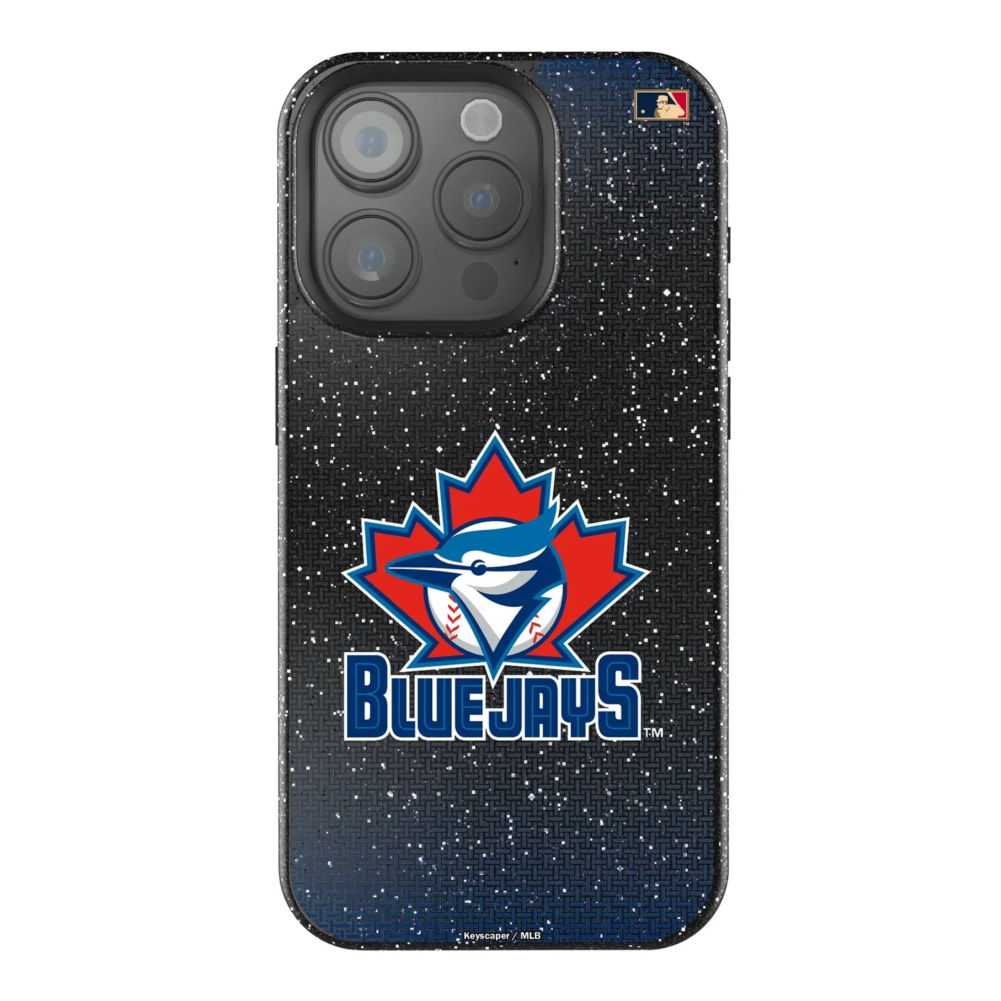 Toronto Blue Jays 1997-2002 - Cooperstown Collection Linen Black Bling Phone Case for Apple iPhone