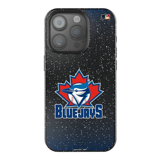 Toronto Blue Jays 1997-2002 - Cooperstown Collection Linen Black Bling Phone Case for Apple iPhone