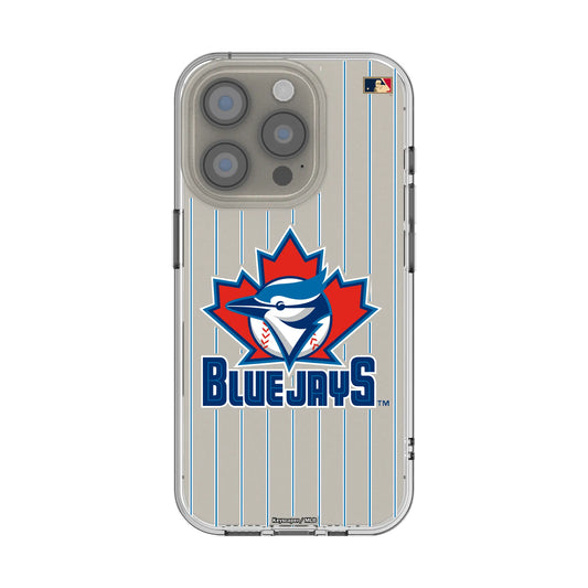 Toronto Blue Jays 1997-2002 - Cooperstown Collection Pinstripe Clear Phone Case for Apple iPhone
