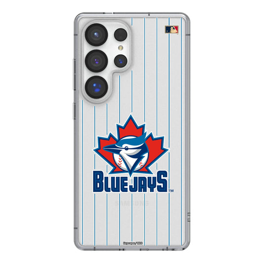 Toronto Blue Jays 1997-2002 - Cooperstown Collection Pinstripe Clear Phone Case for Samsung Galaxy