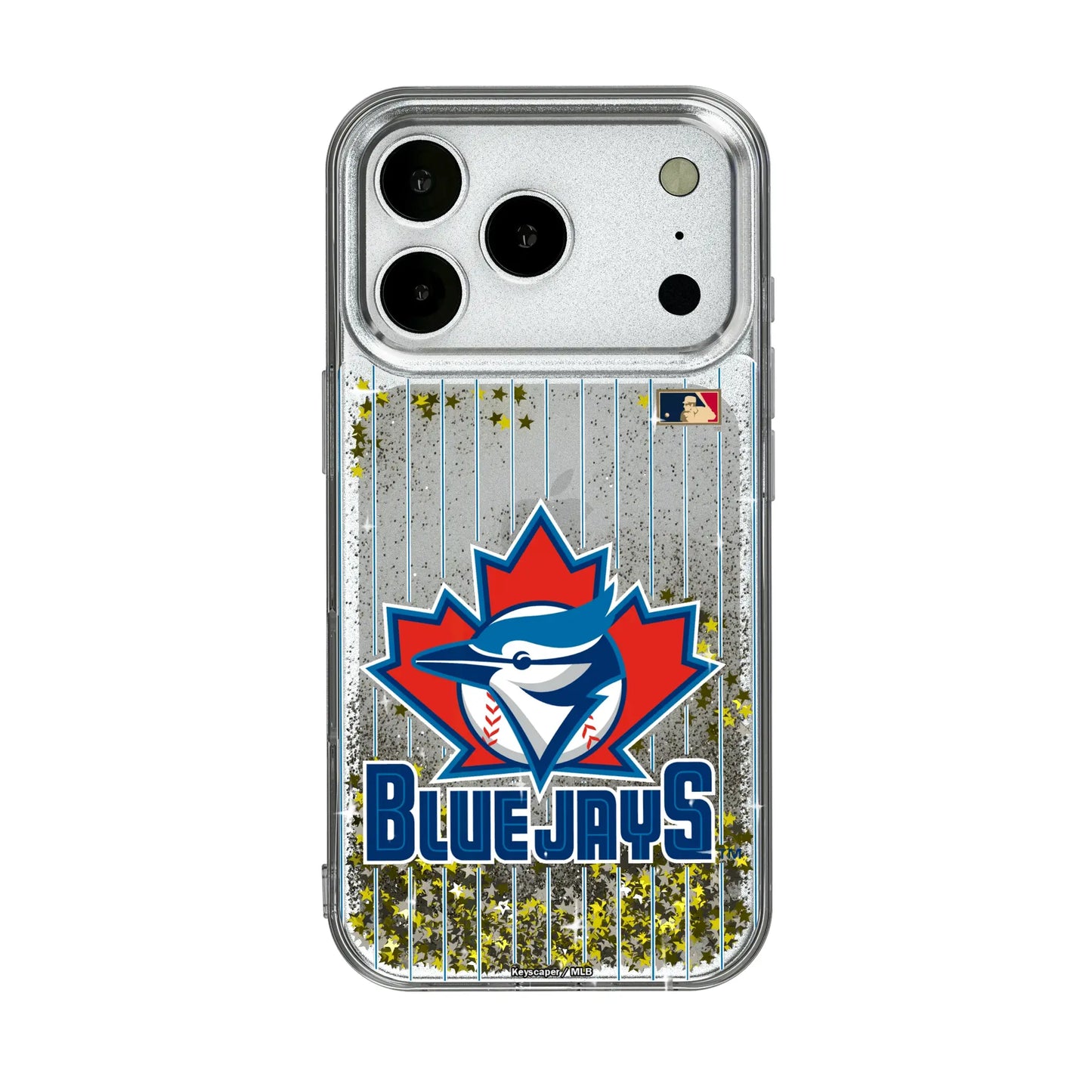 Toronto Blue Jays 1997-2002 - Cooperstown Collection Pinstripe Glitter Phone Case for Apple iPhone