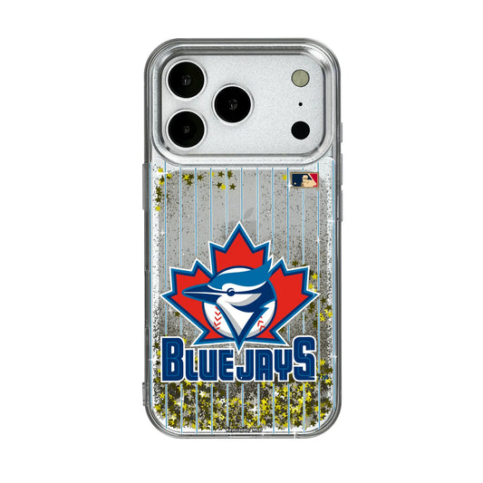 Toronto Blue Jays 1997-2002 - Cooperstown Collection Pinstripe Glitter Phone Case for Apple iPhone