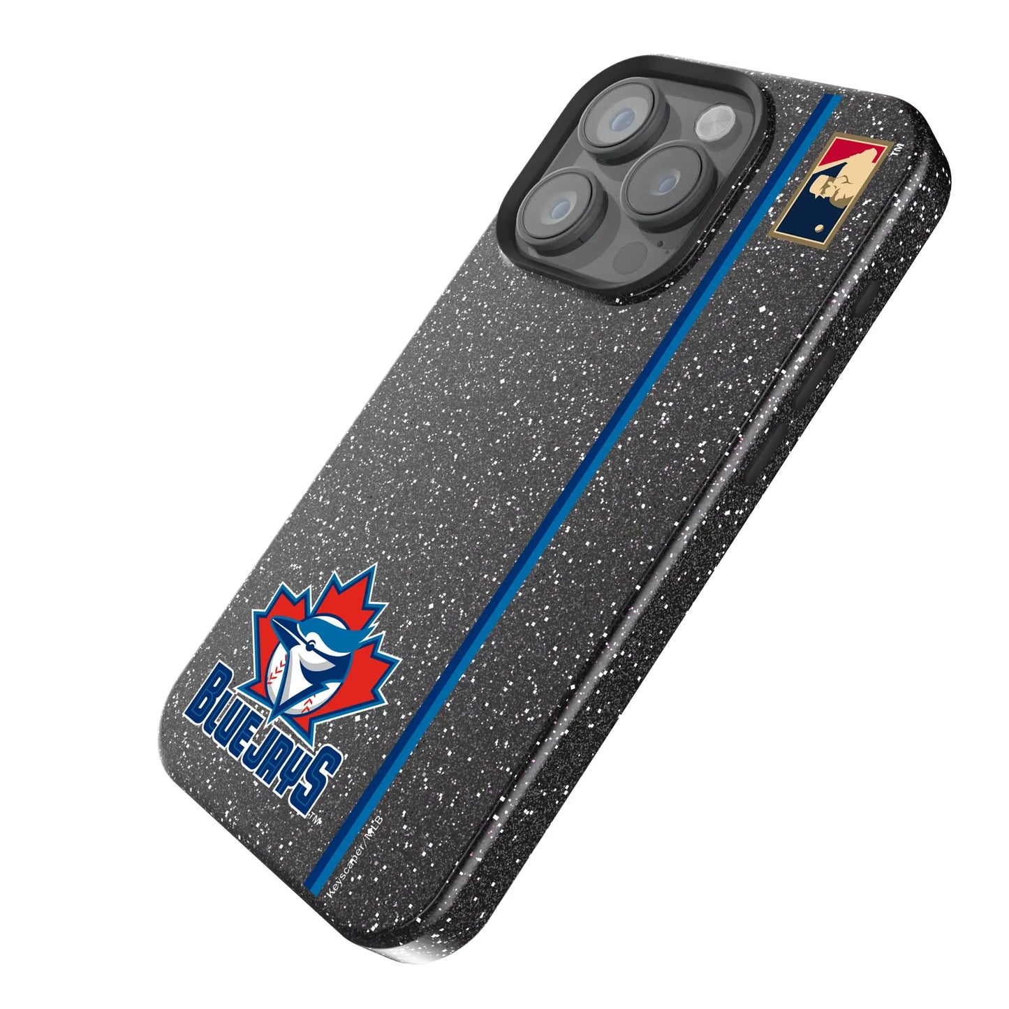 Toronto Blue Jays 1997-2002 - Cooperstown Collection Sidebar Black Bling Phone Case for Apple iPhone
