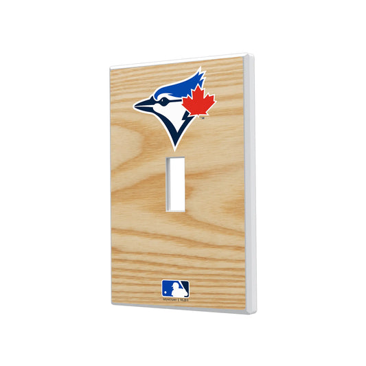 Toronto Blue Jays Baseball Bat Hidden-Screw Light Switch Plate