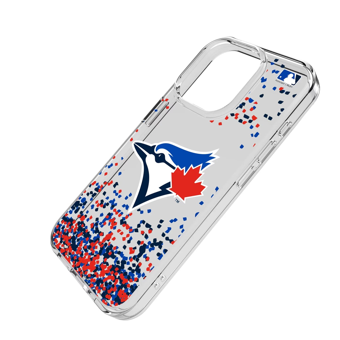 Toronto Blue Jays Confetti Clear Phone Case for Apple iPhone