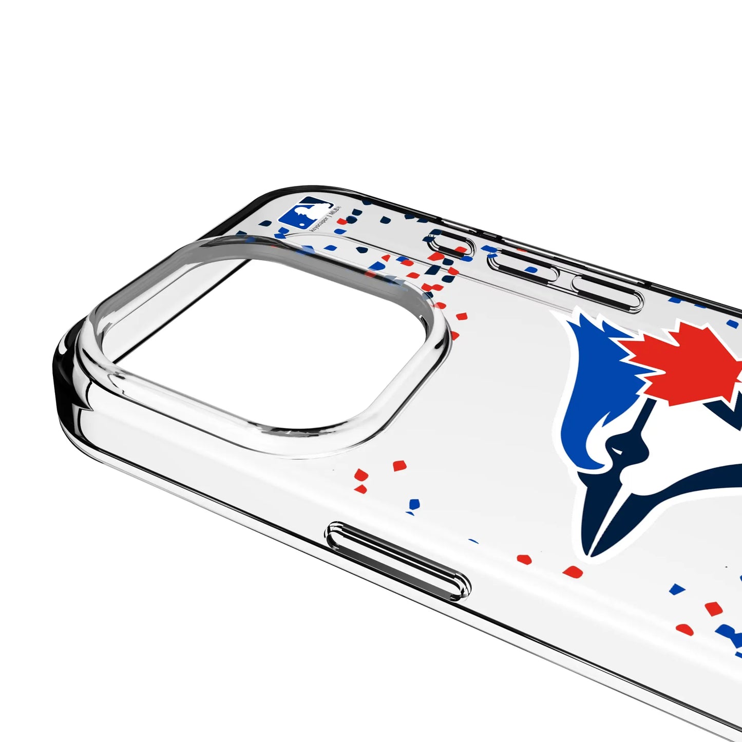 Toronto Blue Jays Confetti Clear Phone Case for Apple iPhone