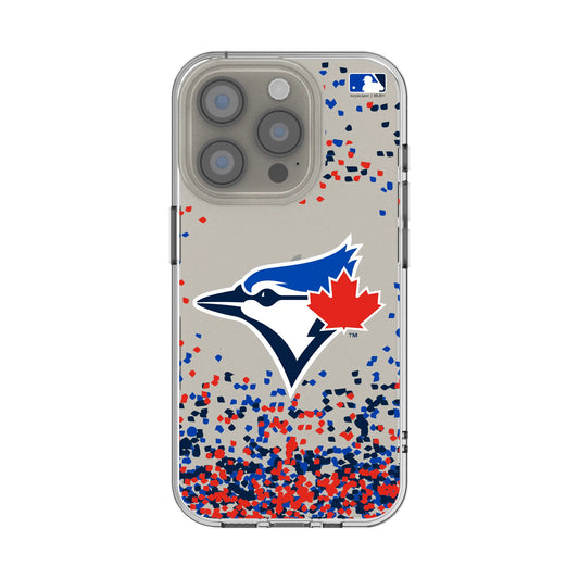 Toronto Blue Jays Confetti Clear Phone Case for Apple iPhone