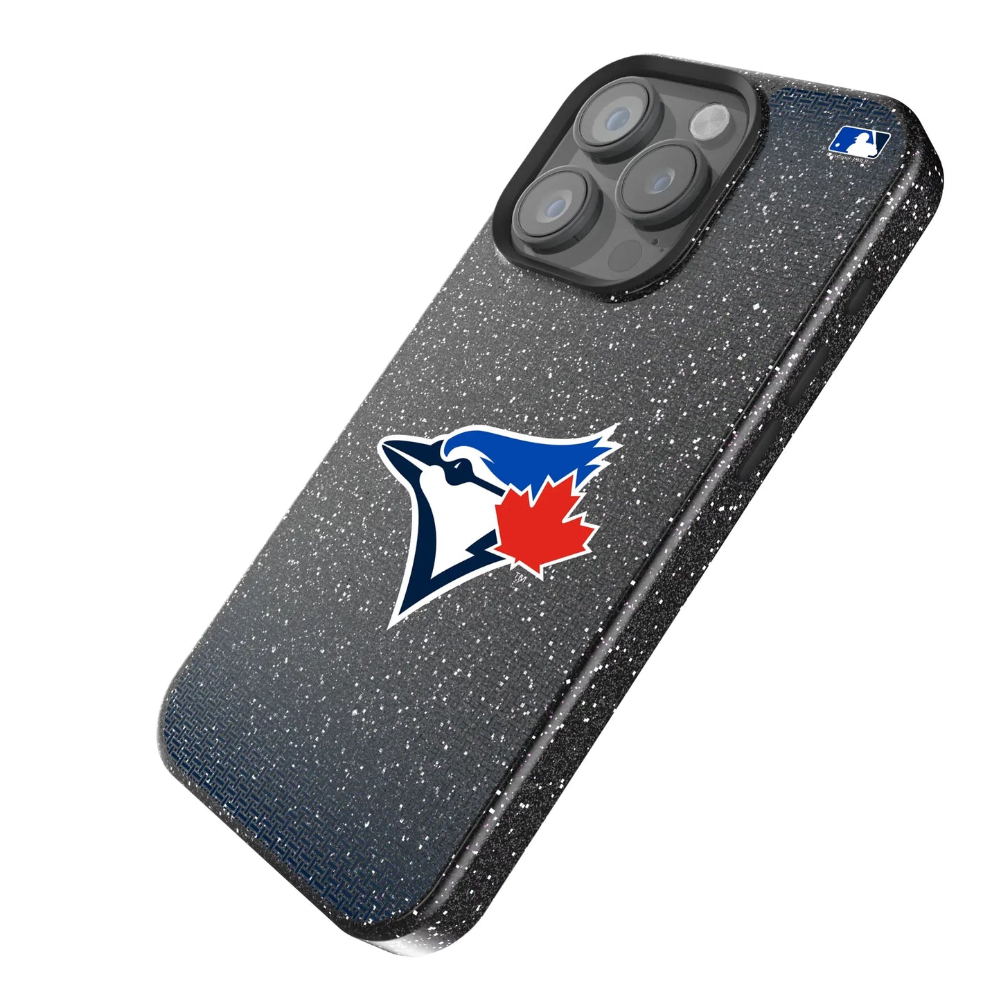 Toronto Blue Jays Linen Black Bling Phone Case for Apple iPhone