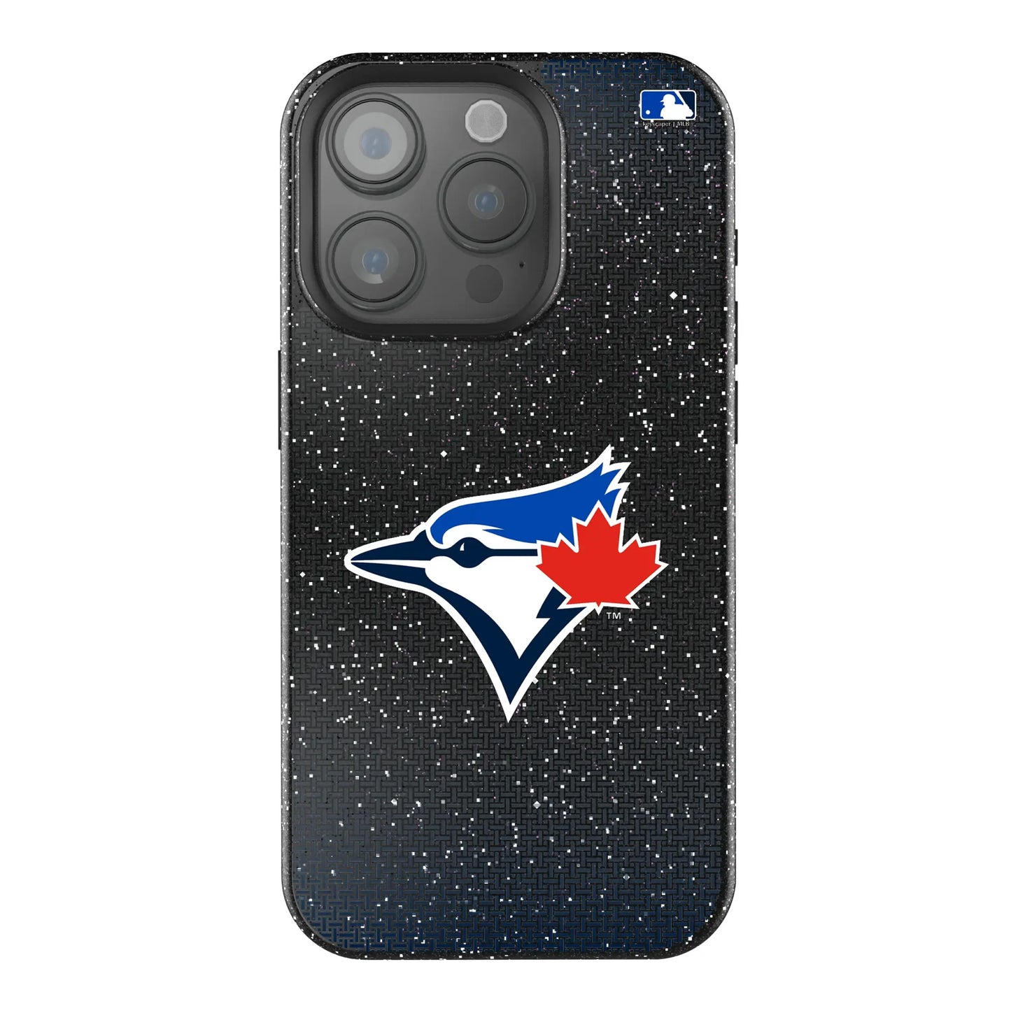 Toronto Blue Jays Linen Black Bling Phone Case for Apple iPhone