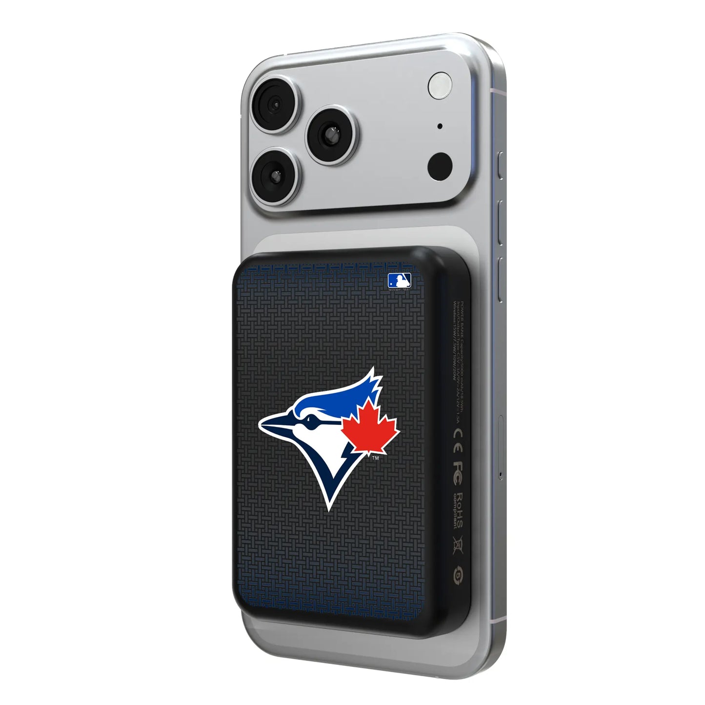 Toronto Blue Jays Linen Wireless Mag Power Bank