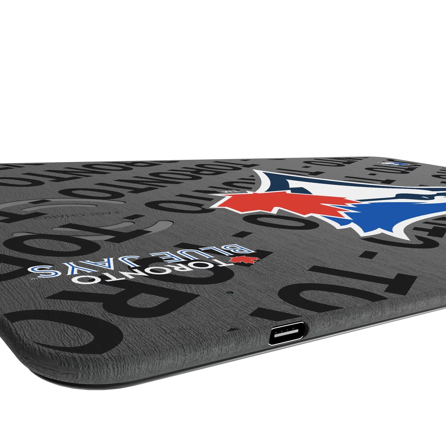 Toronto Blue Jays Monocolor Tilt 15-Watt Wireless Charger and Mouse Pad