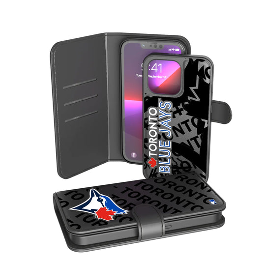 Toronto Blue Jays Monocolor Tilt Wallet Phone Case for Apple iPhone