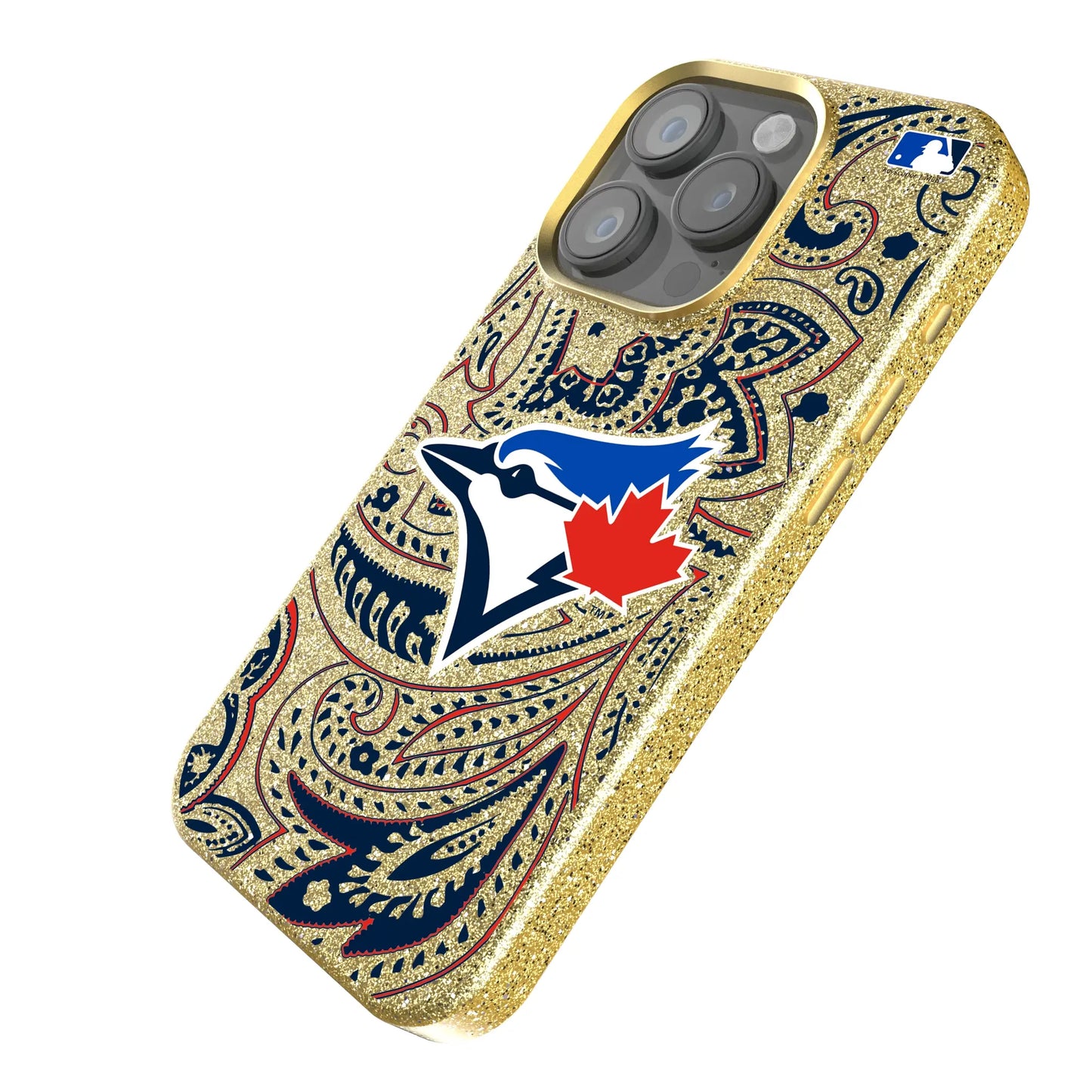 Toronto Blue Jays Paisley Bling Phone Case for Apple iPhone