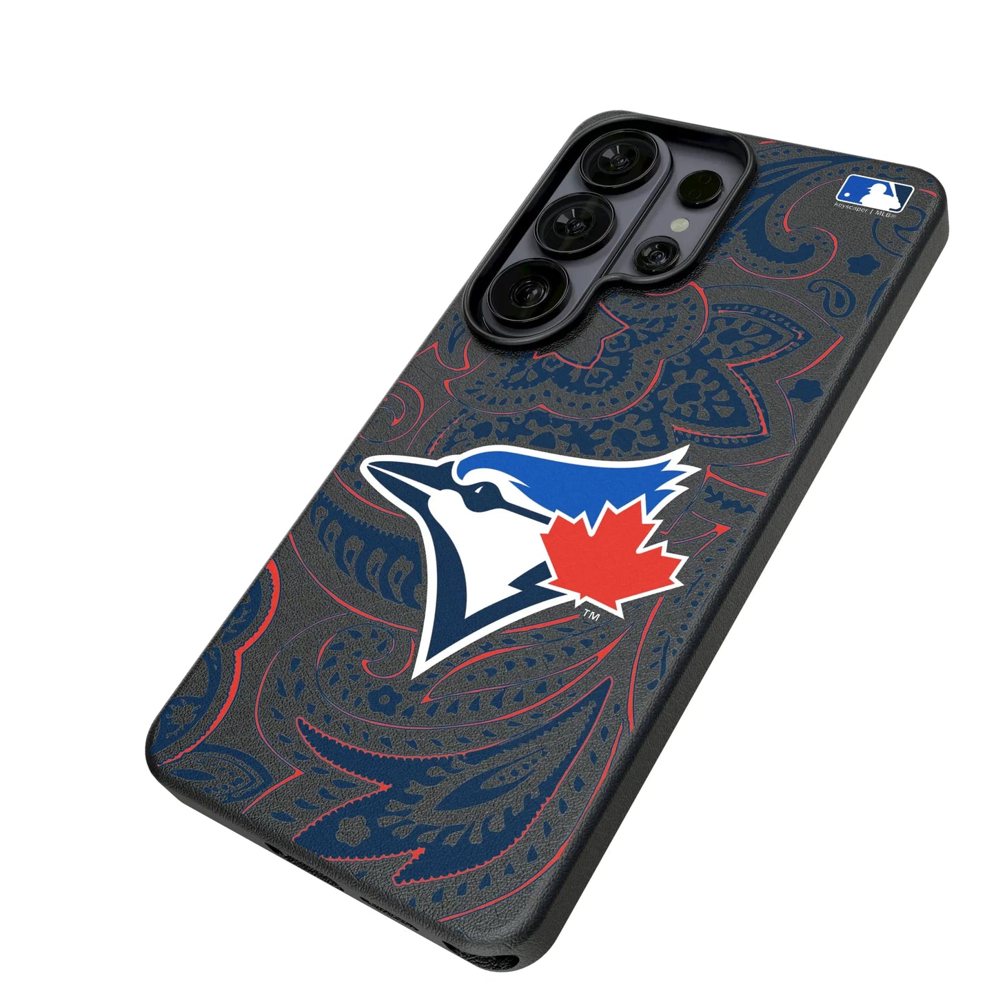 Toronto Blue Jays Paisley MagSafe Compatible Phone Case for Samsung Galaxy