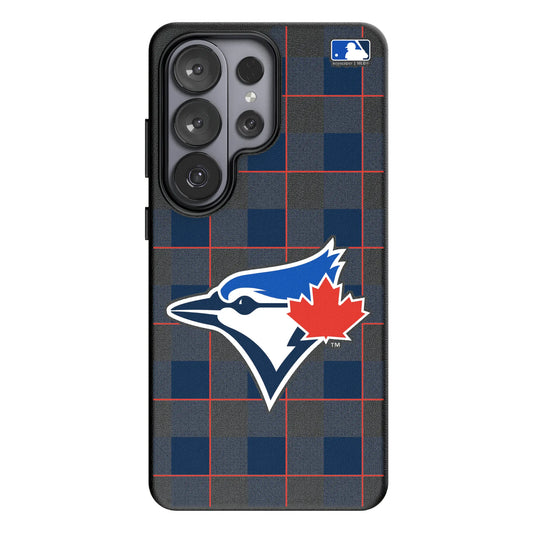 Toronto Blue Jays Plaid MagSafe Compatible Phone Case for Samsung Galaxy