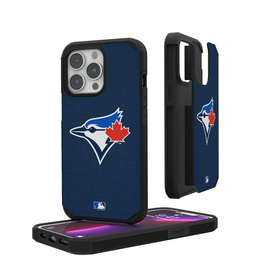 Toronto Blue Jays Solid Rugged Phone Case for Apple iPhone