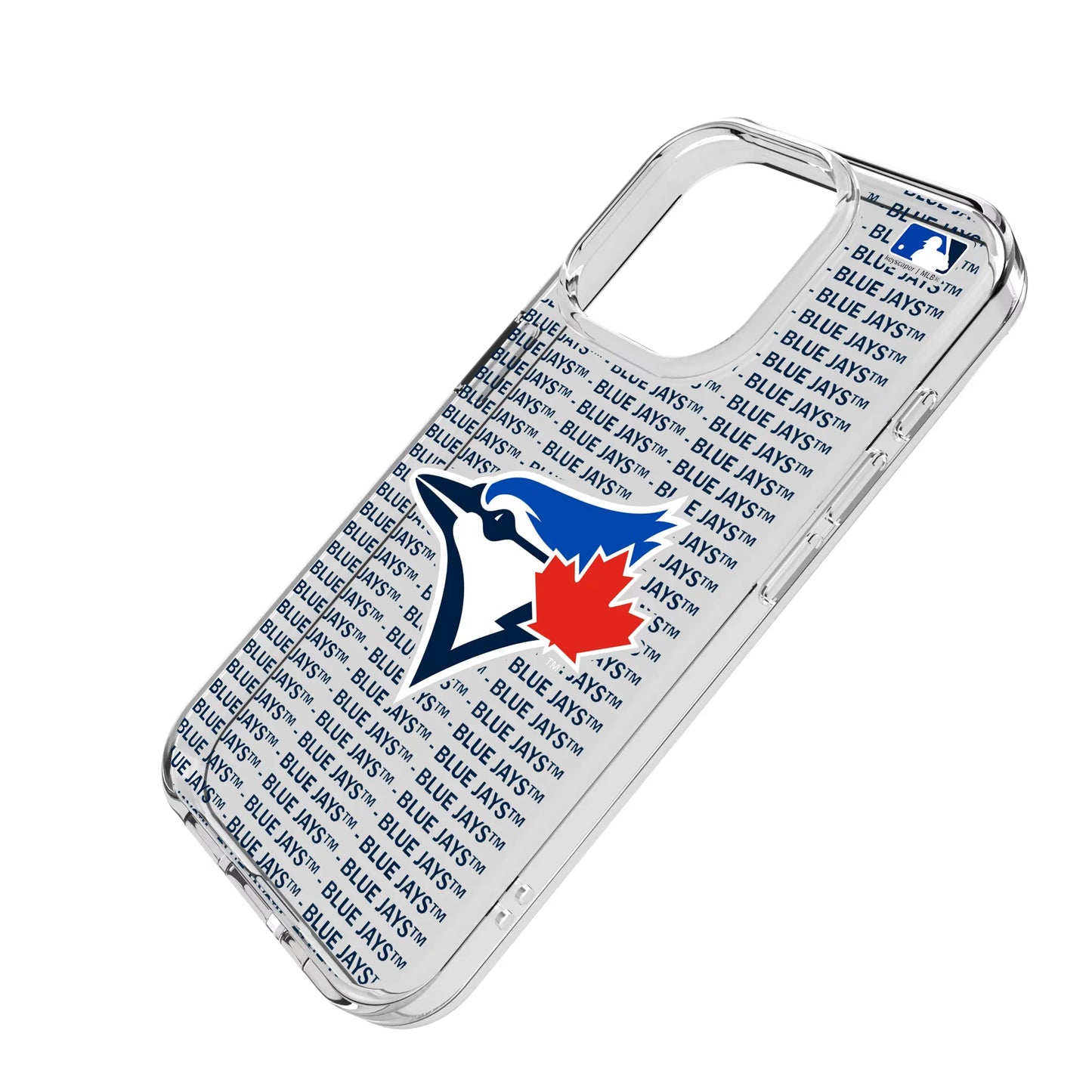 Toronto Blue Jays Text Backdrop Clear Phone Case for Apple iPhone