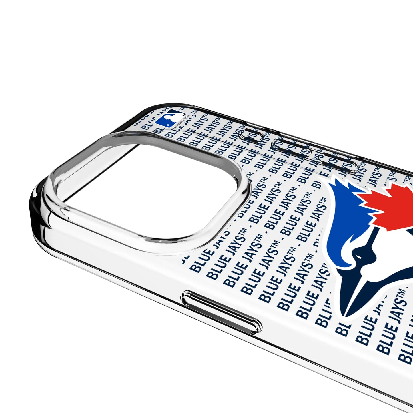 Toronto Blue Jays Text Backdrop Clear Phone Case for Apple iPhone