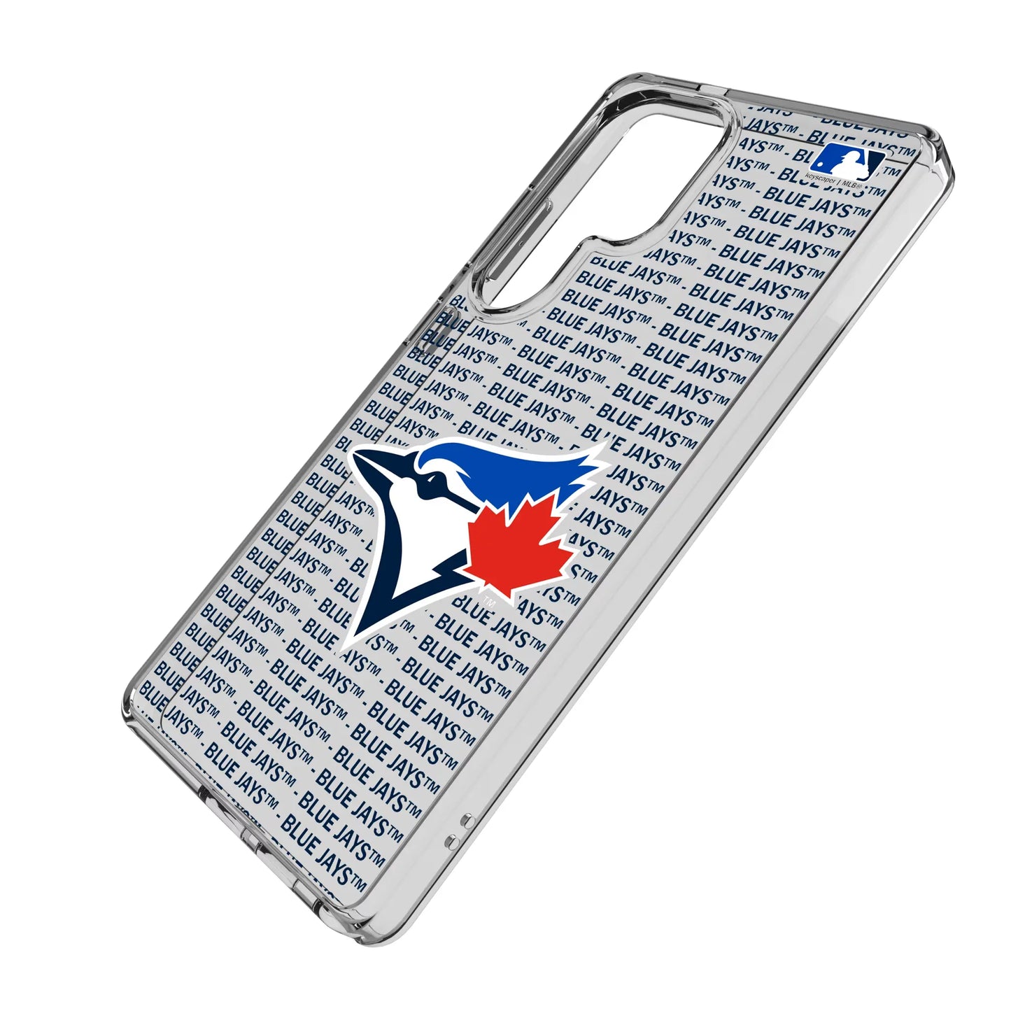 Toronto Blue Jays Text Backdrop Clear Phone Case for Samsung Galaxy