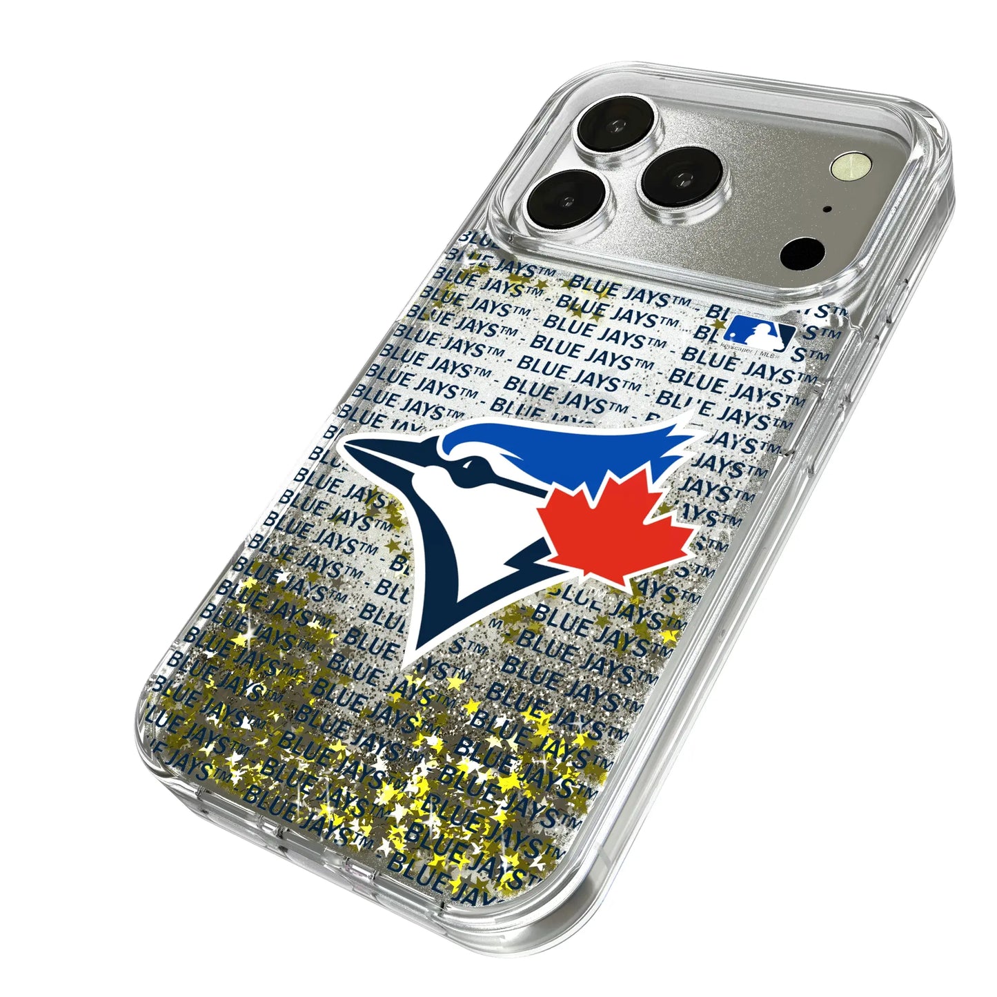 Toronto Blue Jays Text Backdrop Glitter Phone Case for Apple iPhone