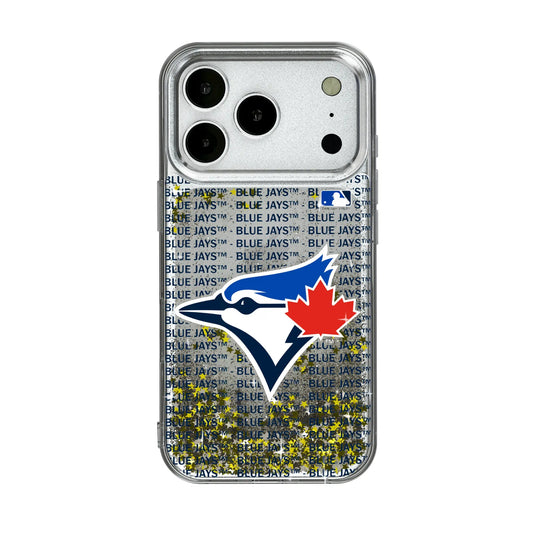 Toronto Blue Jays Text Backdrop Glitter Phone Case for Apple iPhone
