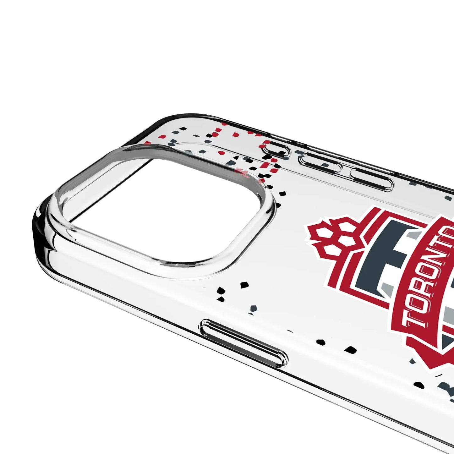 Toronto FC Confetti Clear Phone Case for Apple iPhone