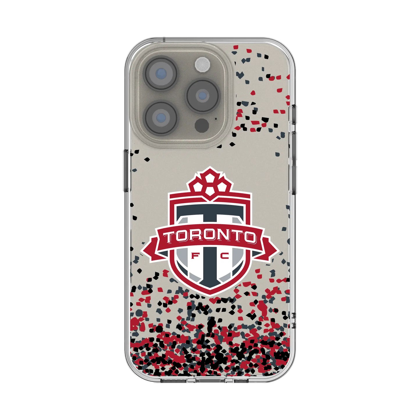 Toronto FC Confetti Clear Phone Case for Apple iPhone