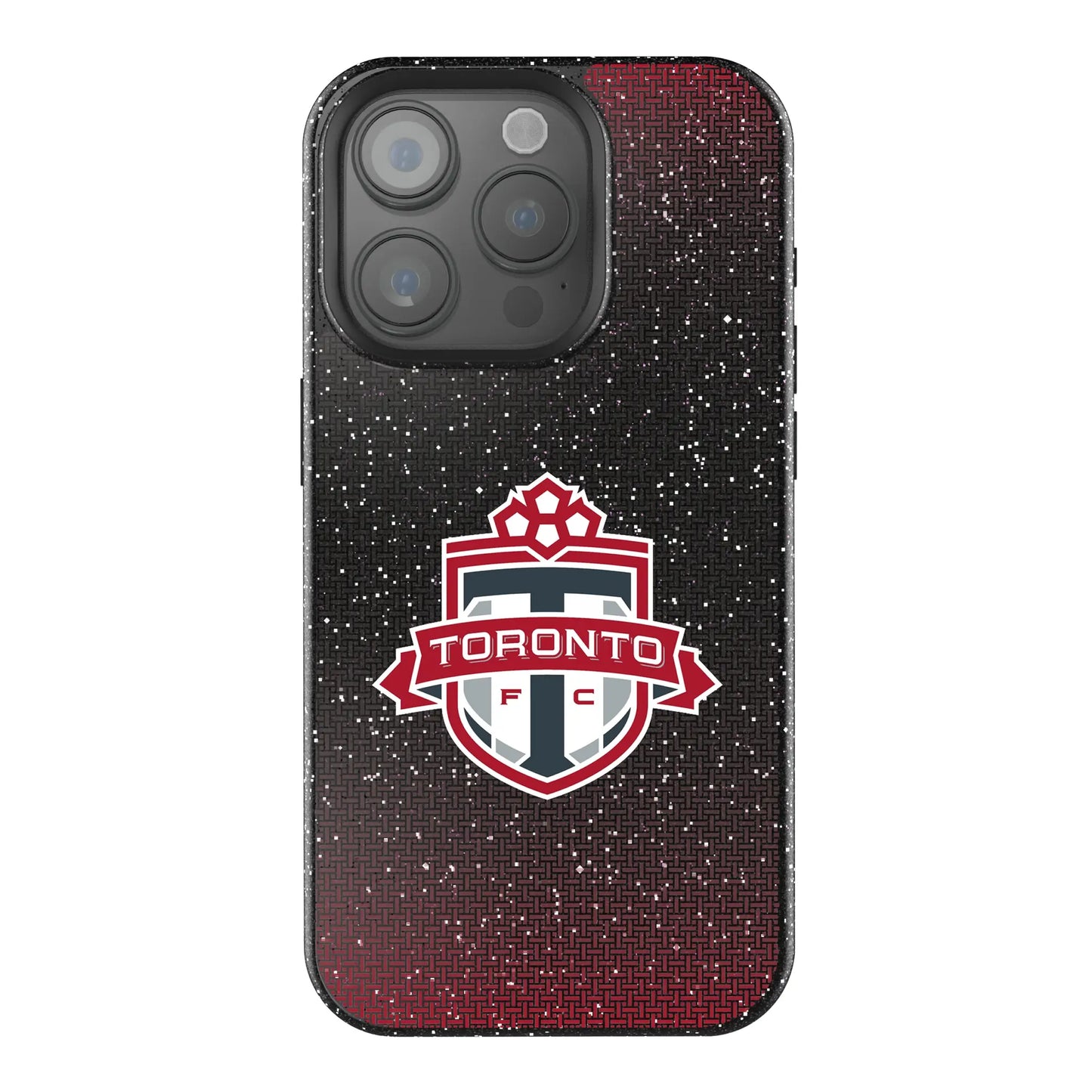 Toronto FC Linen Black Bling Phone Case for Apple iPhone