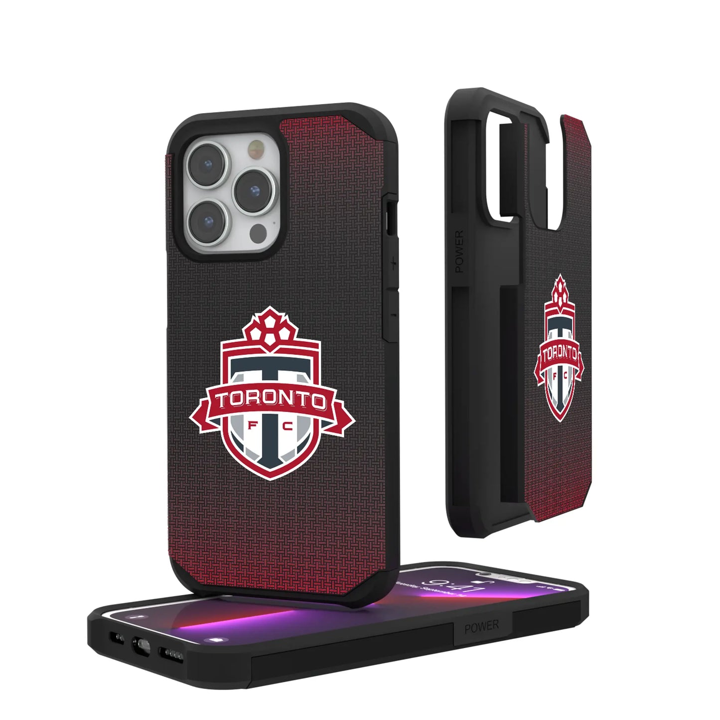 Toronto FC Linen Rugged Phone Case for Apple iPhone