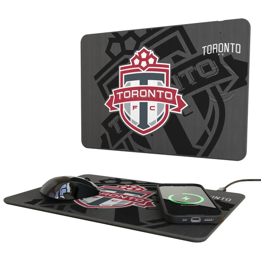 Toronto FC Monocolor Tilt 15-Watt Wireless Charger and Mouse Pad