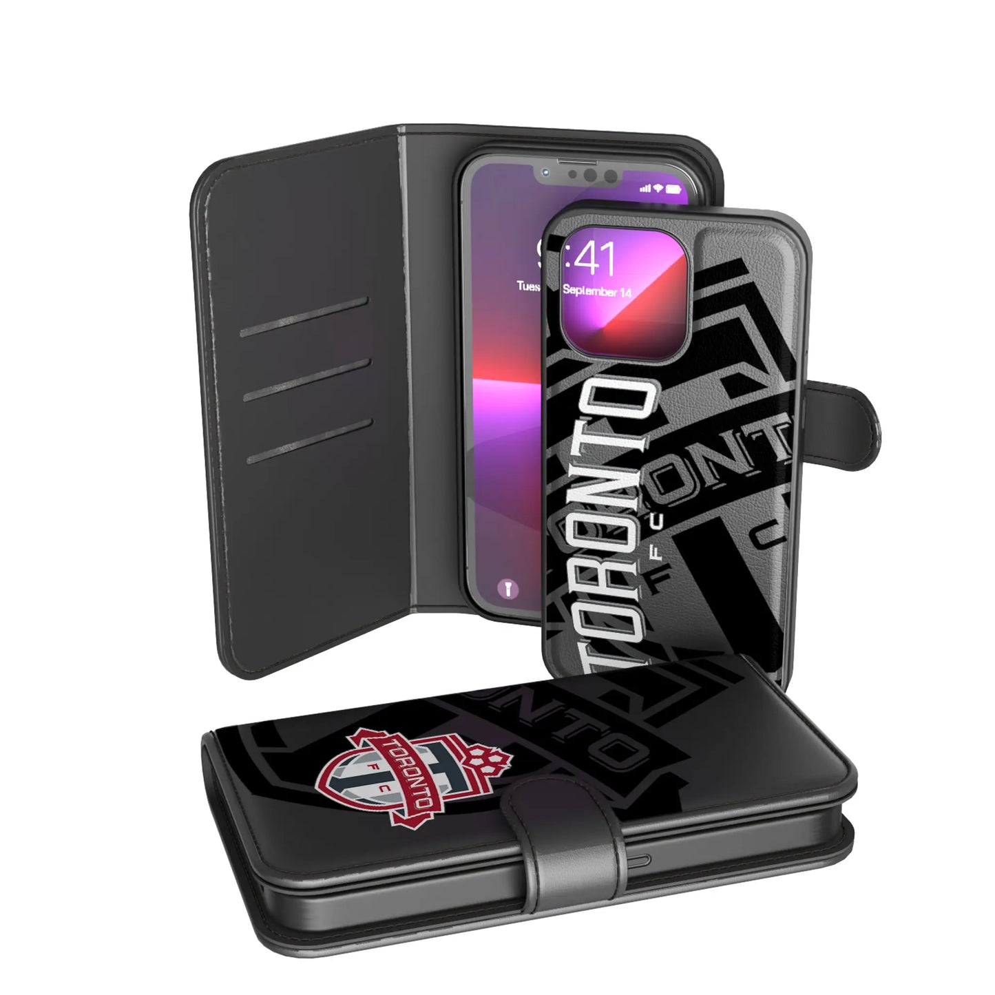 Toronto FC Monocolor Tilt Wallet Phone Case for Apple iPhone