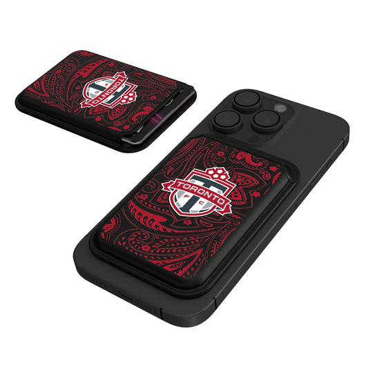 Toronto FC Paisley Black Magnetic Credit Card Wallet