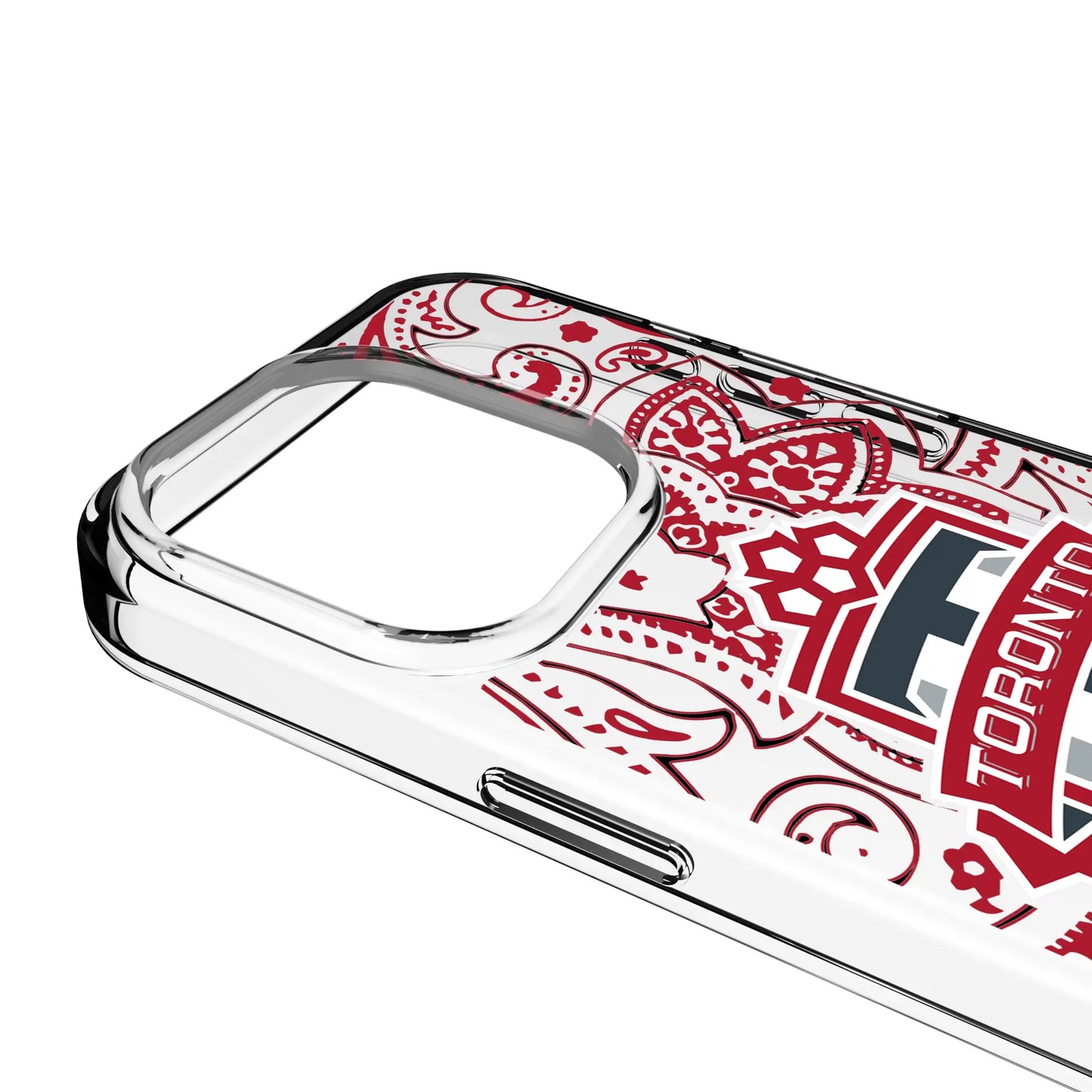 Toronto FC Paisley Clear Phone Case for Apple iPhone