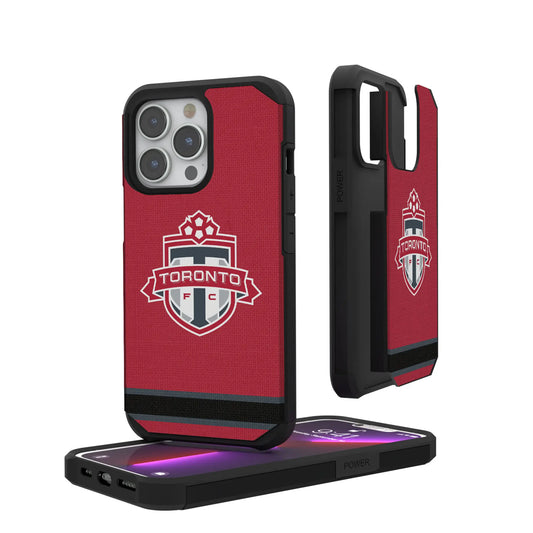 Toronto FC Stripe Rugged Phone Case for Apple iPhone