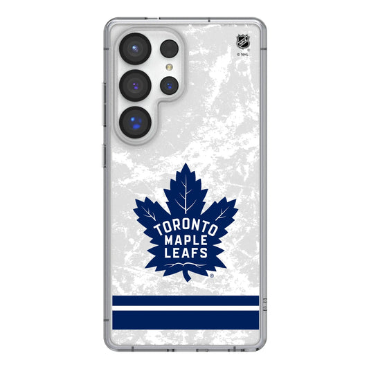 Toronto Maple Leafs Ice Stripe Clear Phone Case for Samsung Galaxy