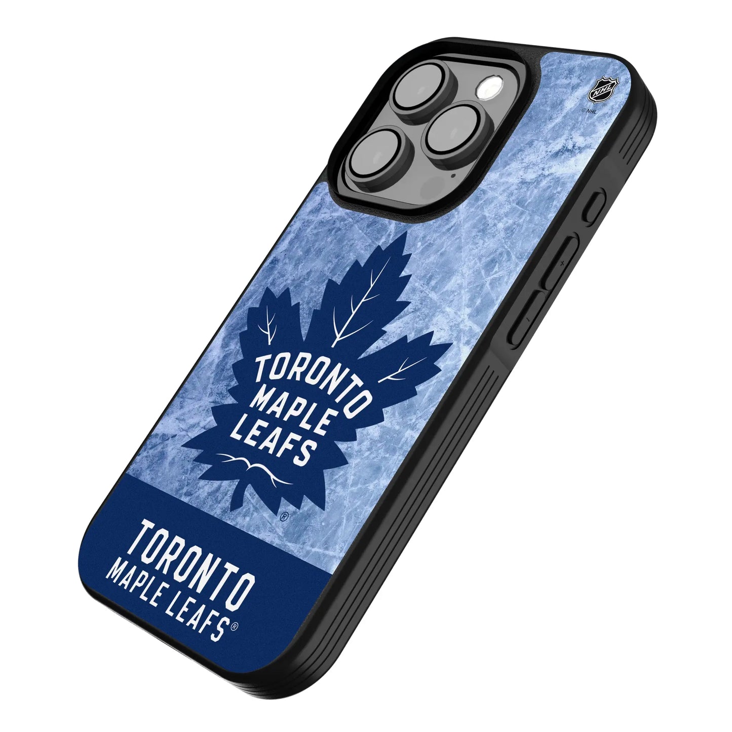 Toronto Maple Leafs Ice Wordmark Bump Phone Case for Apple iPhone