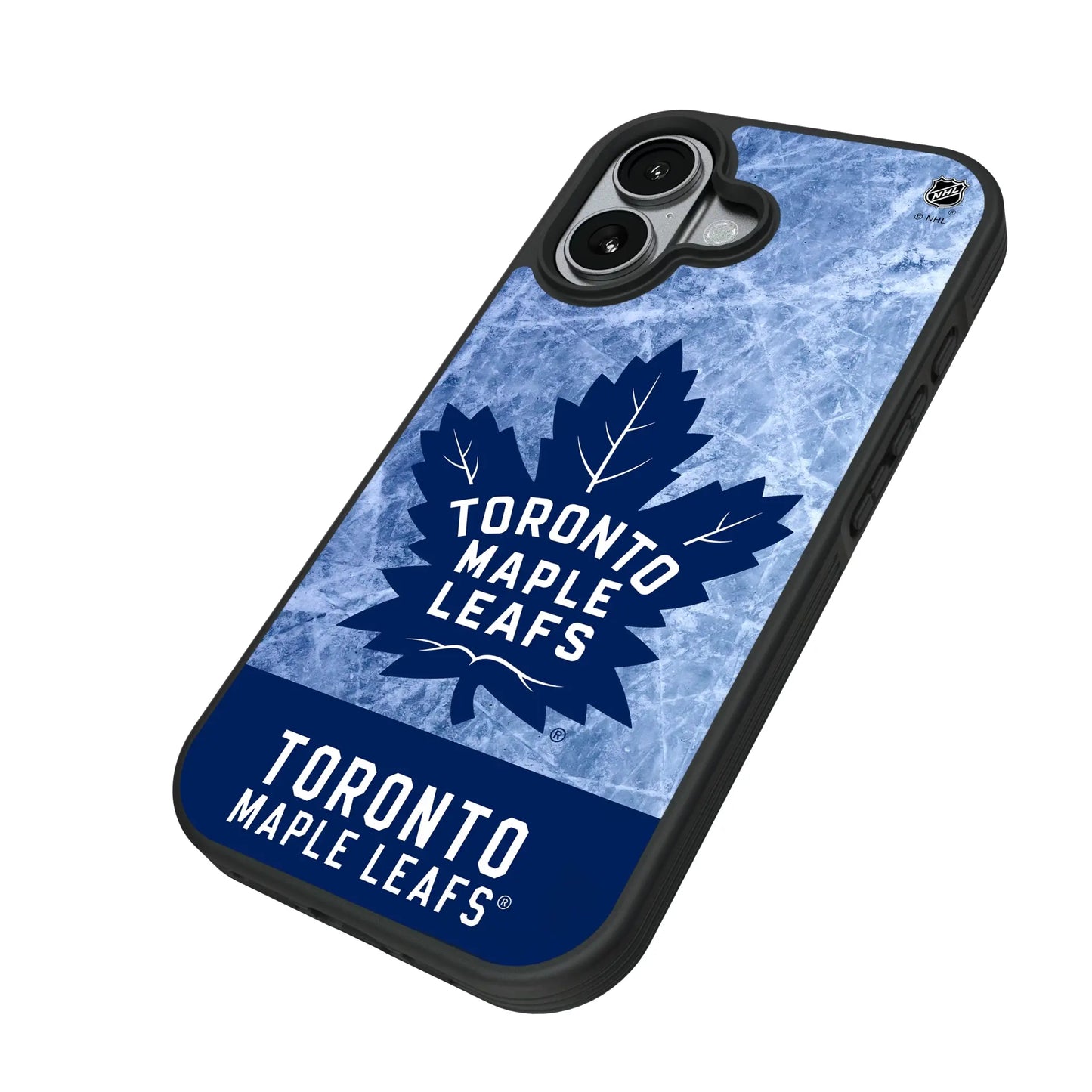 Toronto Maple Leafs Ice Wordmark Bump Phone Case for Apple iPhone