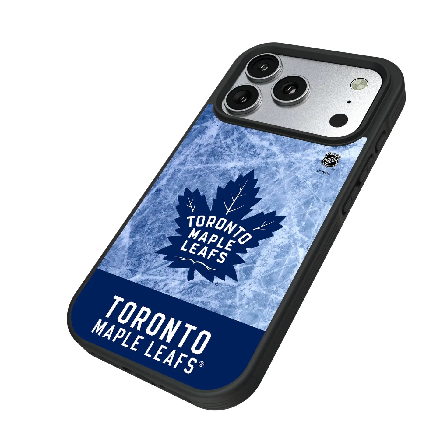Toronto Maple Leafs Ice Wordmark Bump Phone Case for Apple iPhone