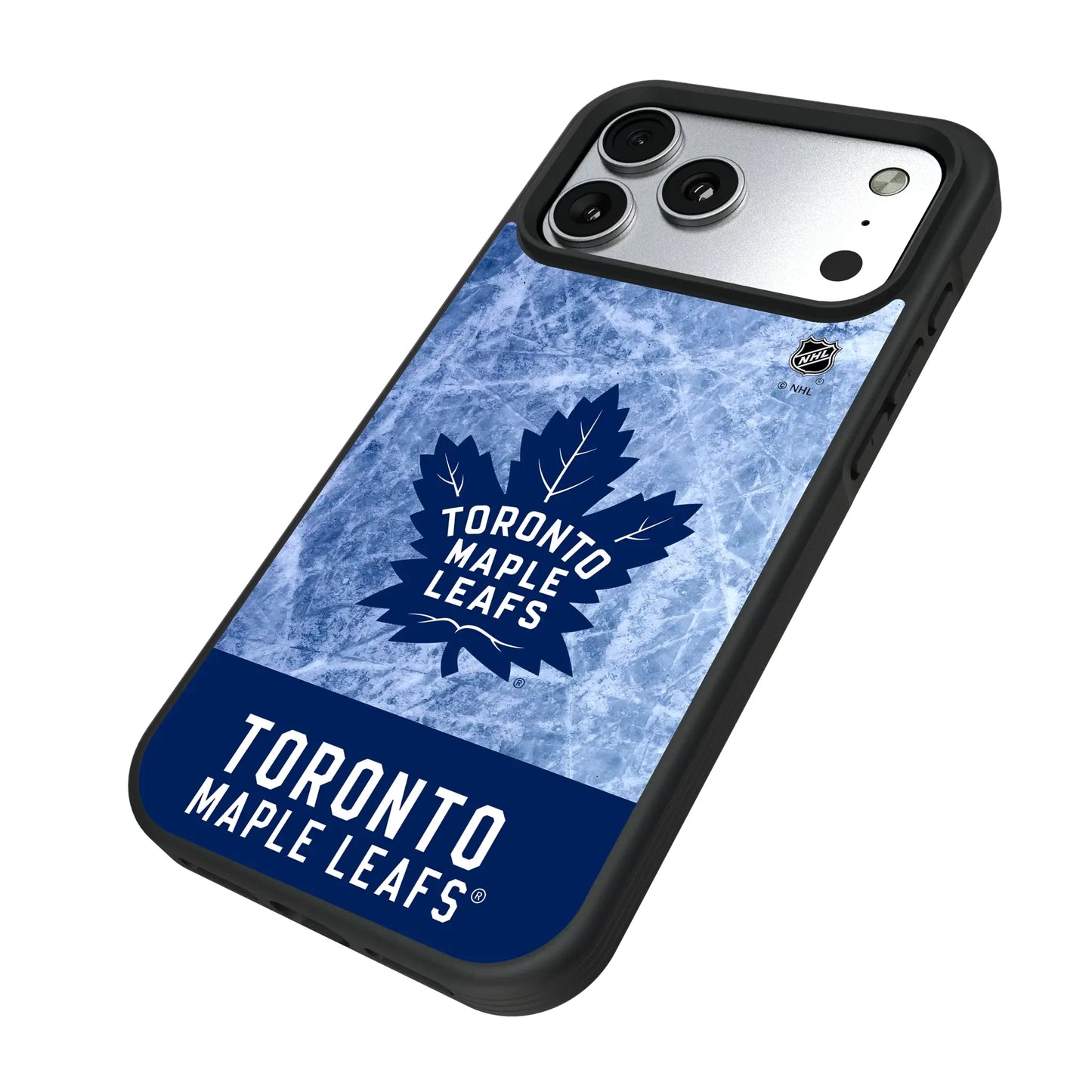 Toronto Maple Leafs Ice Wordmark Bump Phone Case for Apple iPhone