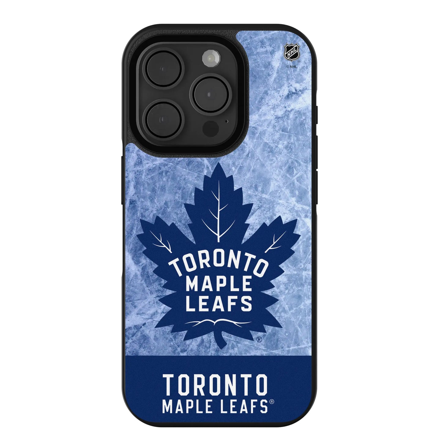Toronto Maple Leafs Ice Wordmark Bump Phone Case for Apple iPhone